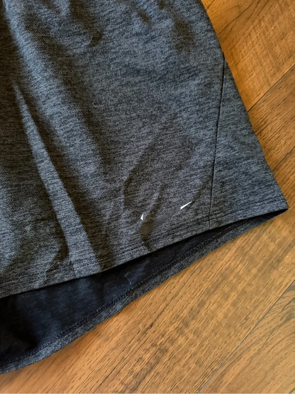 Nike Women's Heather Charcoal Athletic Shorts